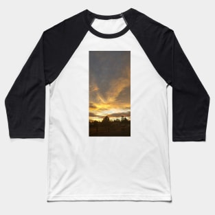 Stormy Sunset Baseball T-Shirt